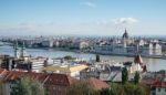 View From Fishermans Bastion Budapest Stock Photo