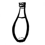 Bottle Doodle Hand Drawn Stock Photo