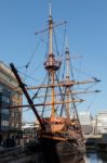 View Of Of The Golden Hind Stock Photo