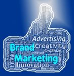 Brand Marketing Thumb Indicates Company Identity And Branding Stock Photo