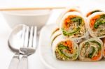 Vegetables Roll In Vietnamese Style Stock Photo