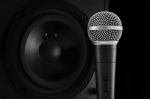 Microphone And Loudspeaker Stock Photo