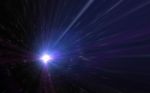 Modern Abstract Beautiful Galaxy And Rays Light Streak Backgroun Stock Photo