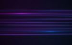 Abstract Blue Laser Streak Light On Black Background Stock Photo
