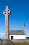 Stone Cross Erected In Memory Catherine Watson Of Glasgow In Nor Stock Photo