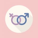 Gender Symbol Flat Icon Stock Photo