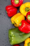 Colorful Bell Peppers Stock Photo