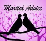 Marital Advice Indicates Marriage Info And Help Stock Photo