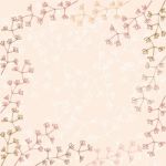 Frame Of Pastel Color Tone Flowers With Empty Space Stock Photo