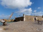 Lagos, Algarve/portugal - March 5 : Fort Ponta Da Bandeira In La Stock Photo