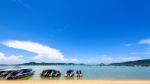 Beach Harbor Area At Ao Chalong Bay In Phuket, Thailand Stock Photo
