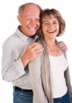Senior Couple Smiling  Stock Photo