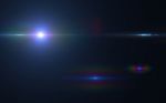 Design Template - Star, Sun With Lens Flare. Rays Background Stock Photo