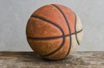 Old Basketball Stock Photo