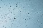 Rain Drops On Clear Glass, Rain Droplets Stock Photo