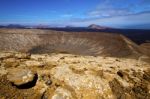 Vulcanic Timanfaya Summer In Los Volcanes Lanzarote Spain Stock Photo