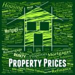 Property Prices Means Charge Housing And Estimates Stock Photo