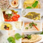 Middle East Food Collage Stock Photo