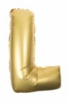 Golden Inflatable Letter Uppercase Stock Photo