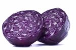 Sliced Red Cabbage Stock Photo