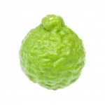 Kaffir Lime Isolated On White Background With Clipping Path Stock Photo
