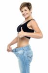 I Have Lost Few Pounds. What About You? Stock Photo