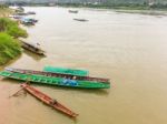 Any Of The Fishing Boat Parked At The Coast On The Mekong River Stock Photo