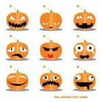 Halloween With Facial Expression Stock Photo