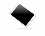 White Tablet Computer Stock Photo
