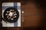 Poultry Eggs Flat Lay Still Life Rustic With Food Stylish Stock Photo