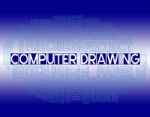 Computer Drawing Indicates Creative Design And Drafting Stock Photo