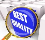 Best Quality Packet Represents Premium Excellence And Superiorit Stock Photo