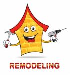 House Remodeling Indicates Fix Up And Building Stock Photo