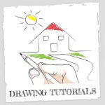 Drawing Tutorials Means Learning Creativity And Training Stock Photo