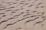 Sand Texture On The Beach Stock Photo