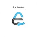 E- Letter Icon Abstract Logo Design  Template Stock Photo