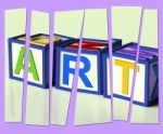 Art Letters Show Inspiration Creativity And Originality Stock Photo