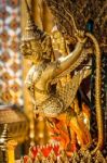 Thai Art Garuda Statue Stock Photo