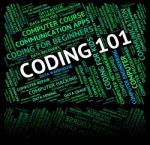 Word Coding Represents Code Guides And Guideline Stock Photo