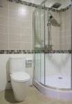 Glass Shower Room And Toilet Stock Photo