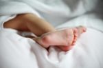 New Born Baby Feet, Footprint Stock Photo