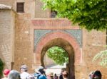 Granada, Andalucia/spain - May 7 : Entrance Arch At The Alhambra Stock Photo