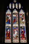 East Grinstead,  West Sussex/uk - August 18 :  Stained Glass Win Stock Photo