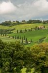 Val D'orcia, Tuscany/italy - May 21 : Farm In Val D'orcia Tuscan Stock Photo