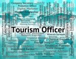 Tourism Officer Shows Vacation Recruitment And Administrators Stock Photo