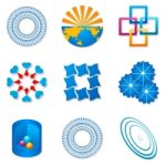 Different Shapes Icon Stock Photo