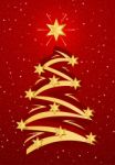 Stylized Christmas Tree Illustation Stock Photo