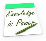 Knowledge Is Power Shows Abilities Or Knowing Secrets Stock Photo