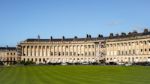 Houses In The Royal Crescent In Bath Stock Photo