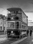 Stanley, County Durham/uk - January 20 : Old Tram At The North O Stock Photo